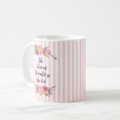 彼女信じは花を咲かせ絵画た コーヒーマグカップ (正面左)