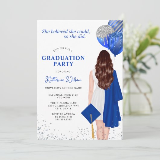 彼女信じは青い写真の卒業を得た 招待状 (スタンド正面)