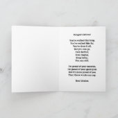 彼女信じは青と白の卒業を受け入れた カード (内部)