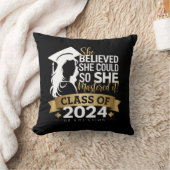 彼女信じは2024年にそれをマスターすることができた クッション (ブランケット)