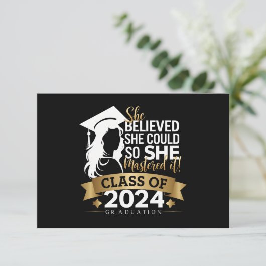 彼女信じは2024年にそれをマスターすることができた サンキューカード (スタンド正面)