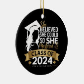 彼女信じは2024年にそれをマスターすることができた セラミックオーナメント (右)