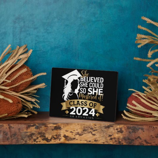 彼女信じは2024年にそれをマスターすることができた フォトプラーク (側面)