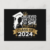 彼女信じは2024年にそれをマスターすることができた ポストカード (正面)