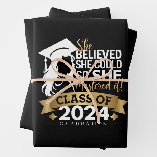 彼女信じは2024年にそれをマスターすることができた ラッピングペーパーシート (インサイチュ)