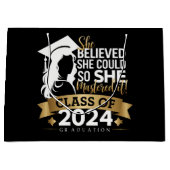 彼女信じは2024年にそれをマスターすることができた ラージペーパーバッグ (正面)