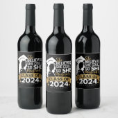 彼女信じは2024年にそれをマスターすることができた ワインラベル (ボトル)