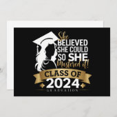 彼女信じは2024年にそれをマスターすることができた 招待状 (正面/裏面)