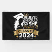 彼女信じは2024年にそれをマスターすることができた 横断幕 (横)