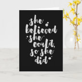 彼女信じは – カー感動的ド カード (黄色い花)