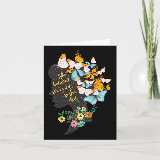 彼女信じは、彼女がシャツのフェミニストをするように出来た カード (正面)