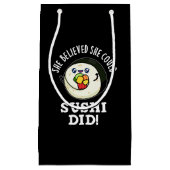 彼女信じはDark BGを飾った寿司ができた スモールペーパーバッグ (正面)