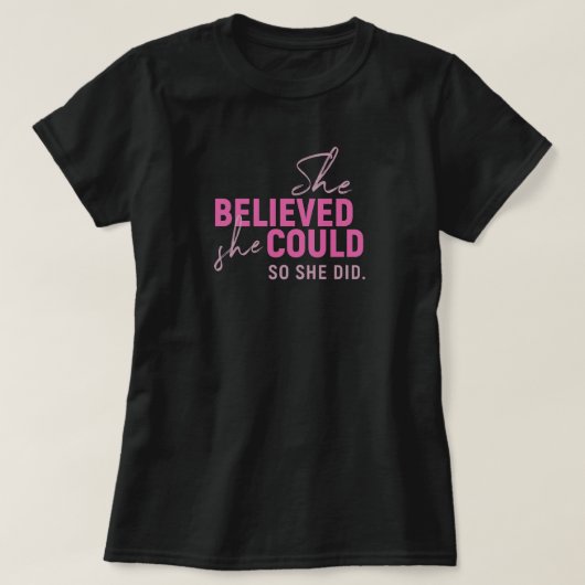 彼女信じはTシャツを着ることができた Tシャツ (デザイン正面)