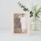 彼女信じヴィンテージ写真芸術 ポストカード (スタンド正面)