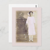 彼女信じヴィンテージ写真芸術 ポストカード (正面/裏面)