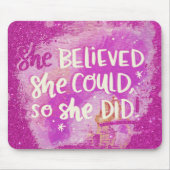 彼女信じ マウスパッド (正面)