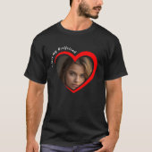彼女大好きレッドハート オリジナル写真Tシャツ Tシャツ (正面)