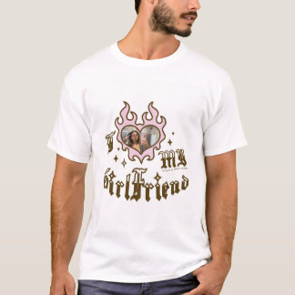 彼女大好き - ブラウン - DingusDesign Tシャツ