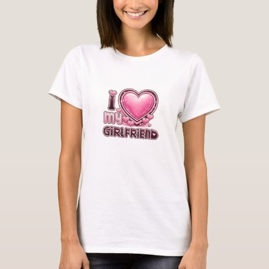 彼女大好きTシャツ Tシャツ (正面)