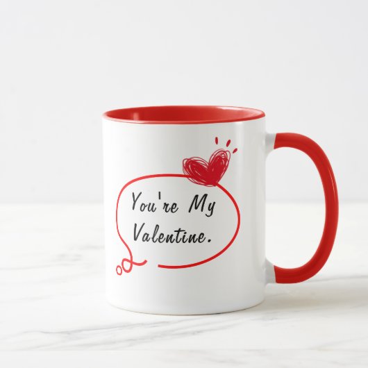 彼女専用のバレンタインマグカップ(名入れ可) マグカップ (右)