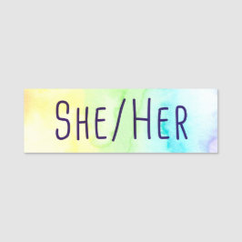 彼女彼女の代名詞 名札