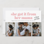 彼女得はママ写真の母の日カードから シーズンカード (正面)