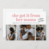 彼女得はママ写真の母の日カードから シーズンカード (正面/裏面)