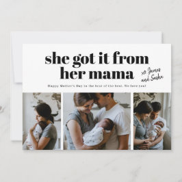 彼女得はママ写真の母の日カードから シーズンカード