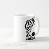 彼女得不機嫌ハッスル&ソドーピングーフメスのエンパワーメント コーヒーマグカップ (正面右)