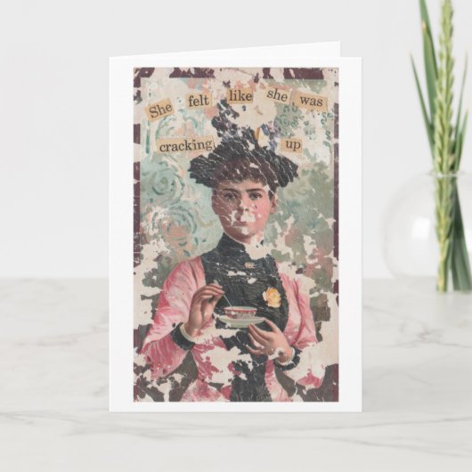 彼女感じはユーモアを盛り上げて空白のいたようだ カード (正面)