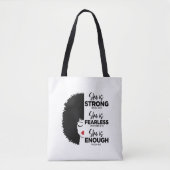 彼女感動的はオールオーバープリントのトートバッグだ トートバッグ (正面)