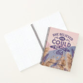 彼女感動的は信じパンパスの引用文を得た ノートブック (内部)