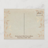 彼女最高のの友人、犬との小さな女の子、ヴィンテージ ポストカード (裏面)