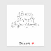 彼女来は、ノートPCのステッカーと戦った シール (シート)