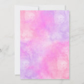 彼女王室のの誕生日招待状テンプレート 招待状 (裏面)