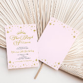 彼女王室のの金ゴールドプリンセス5th誕生日 招待状