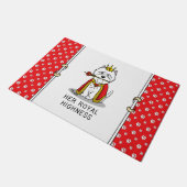 彼女王室のの高級女王様ウェスティードッグ ドアマット (アングル)