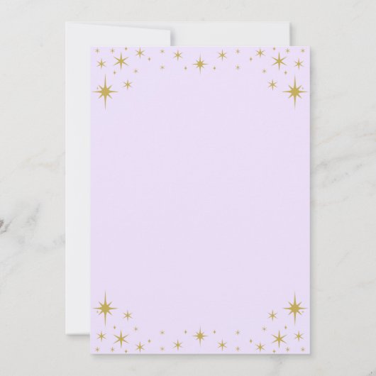 彼女王室のの3歳金ゴールドプリンセス3歳 招待状 (裏面)