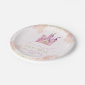 彼女王室のの5歳プリンセス5歳の誕生日パーティー ペーパープレート (アングル)