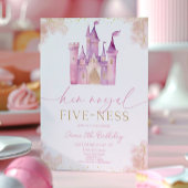 彼女王室のの5歳プリンセス5歳の誕生日パーティー 招待状