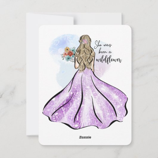 彼女生まれは山花の贈り物前向きだった シーズンカード (裏面)