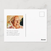 彼女祝の生活モダンシンプルミニマル写真 ポストカード (裏面)