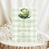 彼女素朴は完璧な抹茶ブライダルシャワーを見つけた 招待状