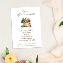 彼女素朴は市場から外れているブライダルシャワー 招待状