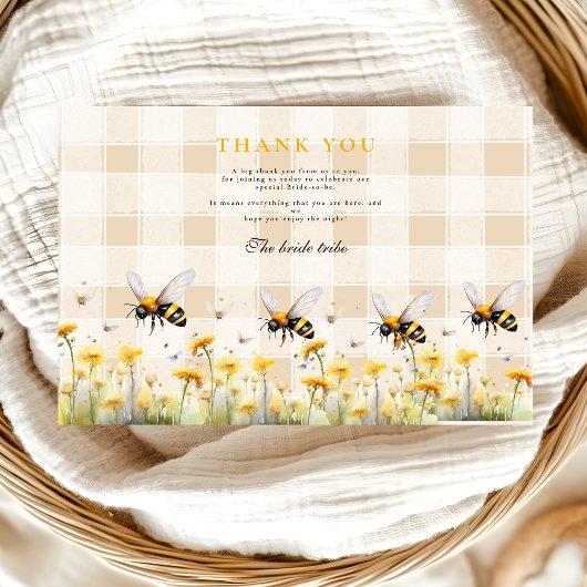 彼女素朴は彼女の蜂蜜のブライダルを見つけた サンキューカード