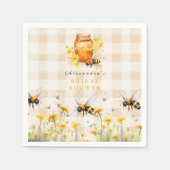 彼女素朴は彼女の蜂蜜のブライダルを見つけた スタンダードカクテルナプキン (正面)