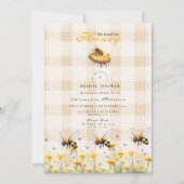 彼女素朴は彼女の蜂蜜のブライダルを見つけた 招待状 (正面)