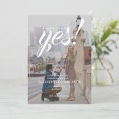 彼女素朴はYesの写真婚約パーティと言った 招待状 (スタンド正面)