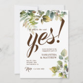 彼女素朴はYes婚約パーティと言った 招待状 (正面)