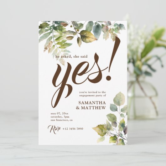 彼女素朴はYes婚約パーティと言った 招待状 (スタンド正面)